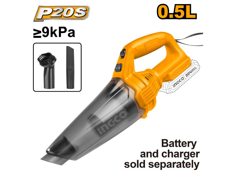 INGCO 20V Cordless Hand-Held Vacuum 0.5L