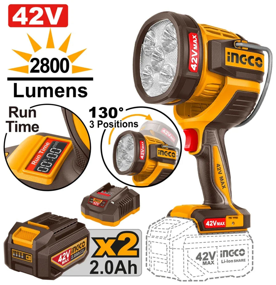 INGCO 42V Cordless Work Lamp