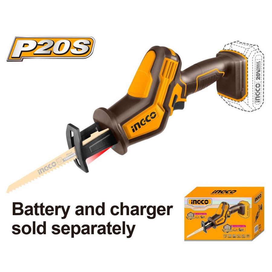 INGCO 20V Cordless Reciprocating Saw