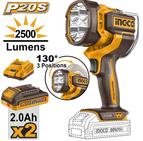 INGCO 20V Cordless Work Lamp KIT