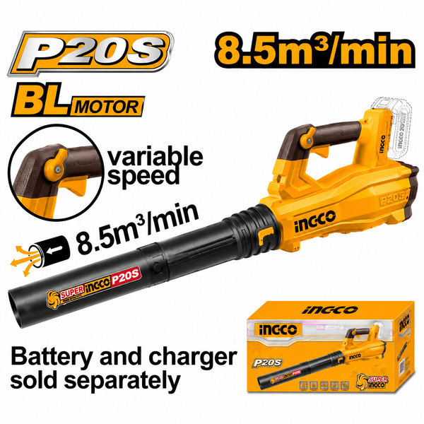 INGCO 20V Brushless Cordless Air Blower