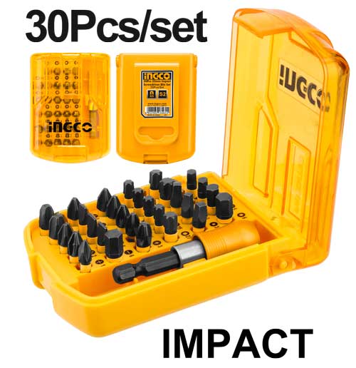 INGCO Impact Screwdriver Bit Set 25mm (30pc)