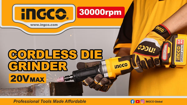 INGCO 20V Brushless Cordless Die Grinder