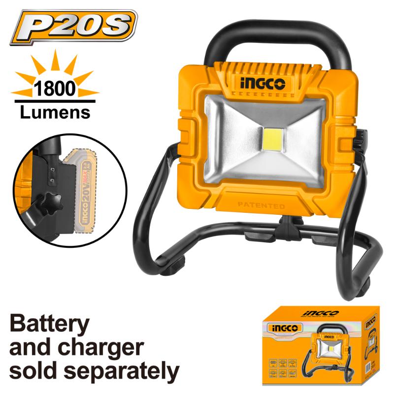 INGCO 20V Lithium-Ion Portable Work Lamp 1800lm