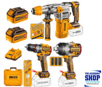 INGCO 20V 3-Piece Brushless Cordless Combo Kit