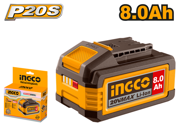 INGCO 20V 8.0Ah Lithium-Ion Battery Pack FBLI2128