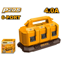 INGCO 20V 6-Port Battery Charger 4A (P20S)