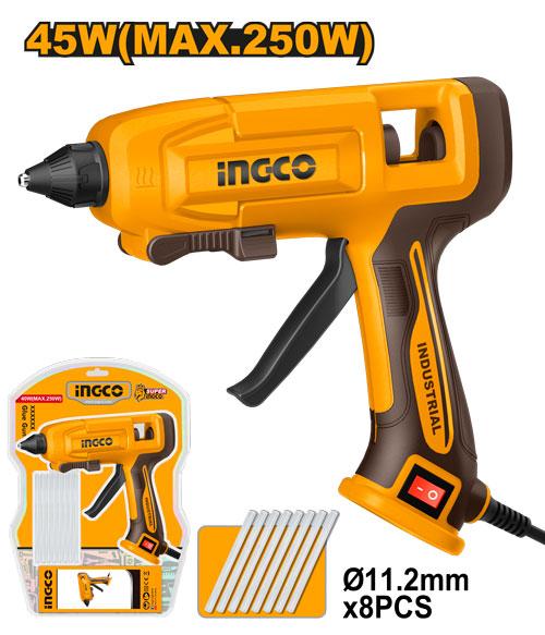 INGCO Glue Gun 45W with 8 Glue Sticks