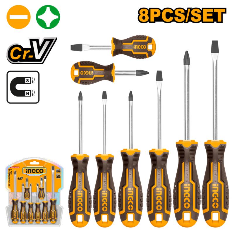 INGCO Screwdriver Set (8pc)