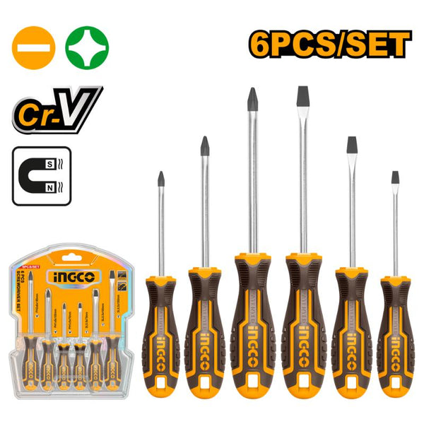 INGCO Screwdriver Set CRV (6pc)
