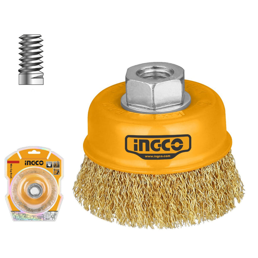 INGCO Wire Cup Brush 75mm (3") EN 1083-2