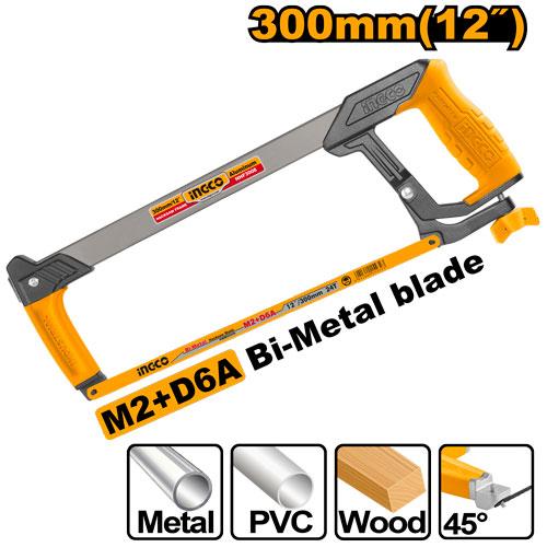 INGCO Hacksaw Frame 300mm 12" Heavy Duty HHF3008