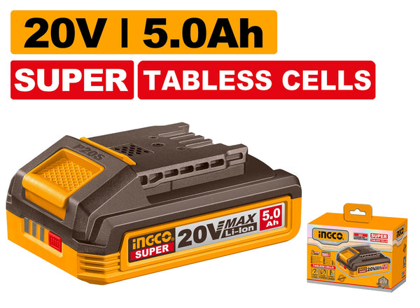 INGCO 20V 5.0Ah Tabless Cells Li-Ion Battery FBLI2125