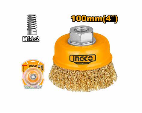 INGCO Wire Cup Brush 100mm (4") EN 1083-2