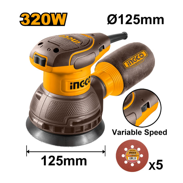 INGCO Rotary Sander 320W 125mm