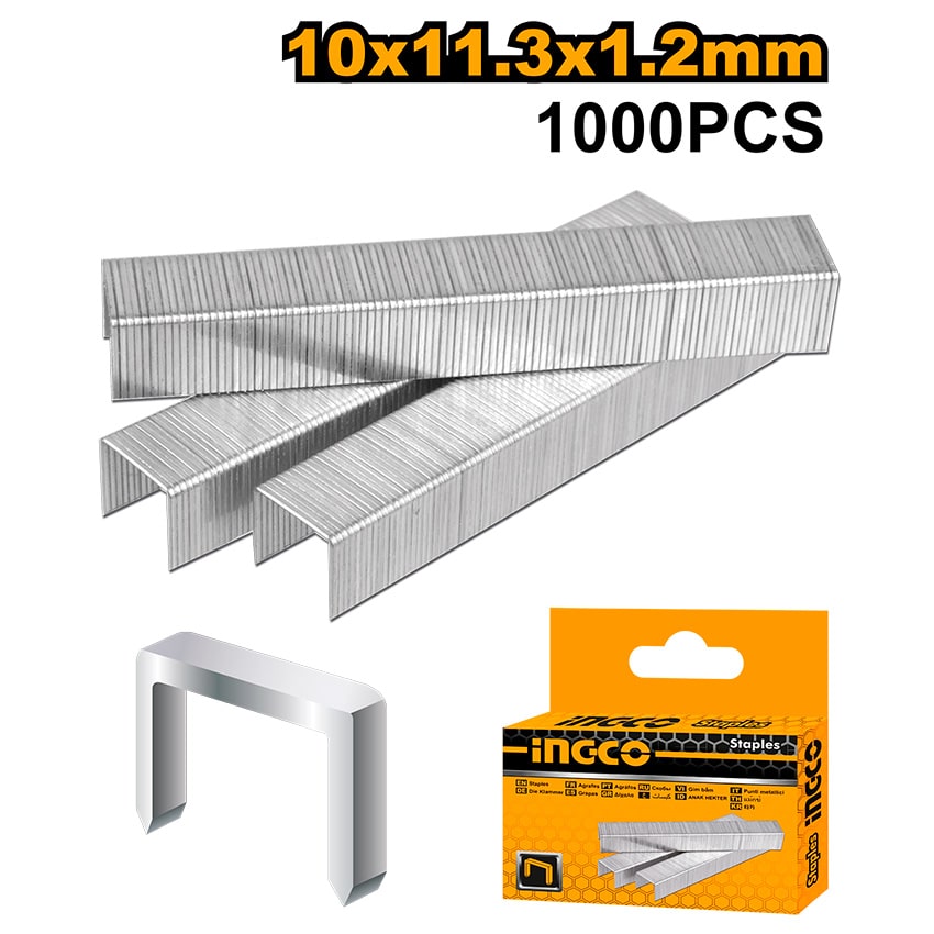 INGCO Staples 10×11.3×1.2mm 1000pcs STS0210